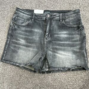 Judy Blue Women's Black Denim Shorts